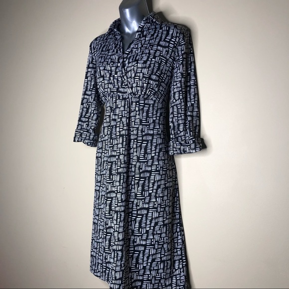 SOLD!! Black and White Maternity Dress - Picture 9 of 11